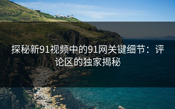 探秘新91视频中的91网关键细节：评论区的独家揭秘